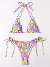 Wandelbares Bikini-Set mit Blumenmuster